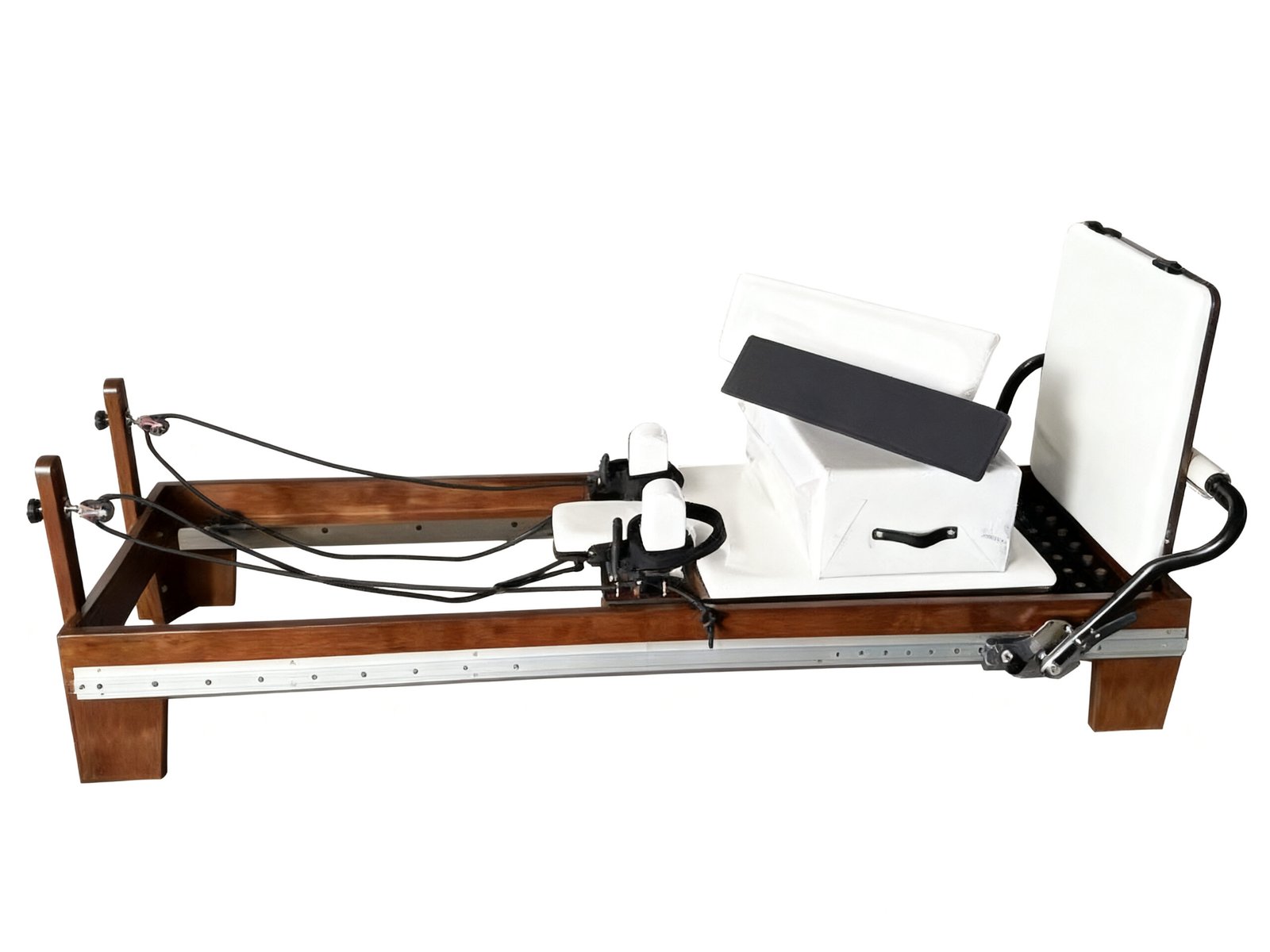 Walnut Wood Pilates Reformer Angle 4