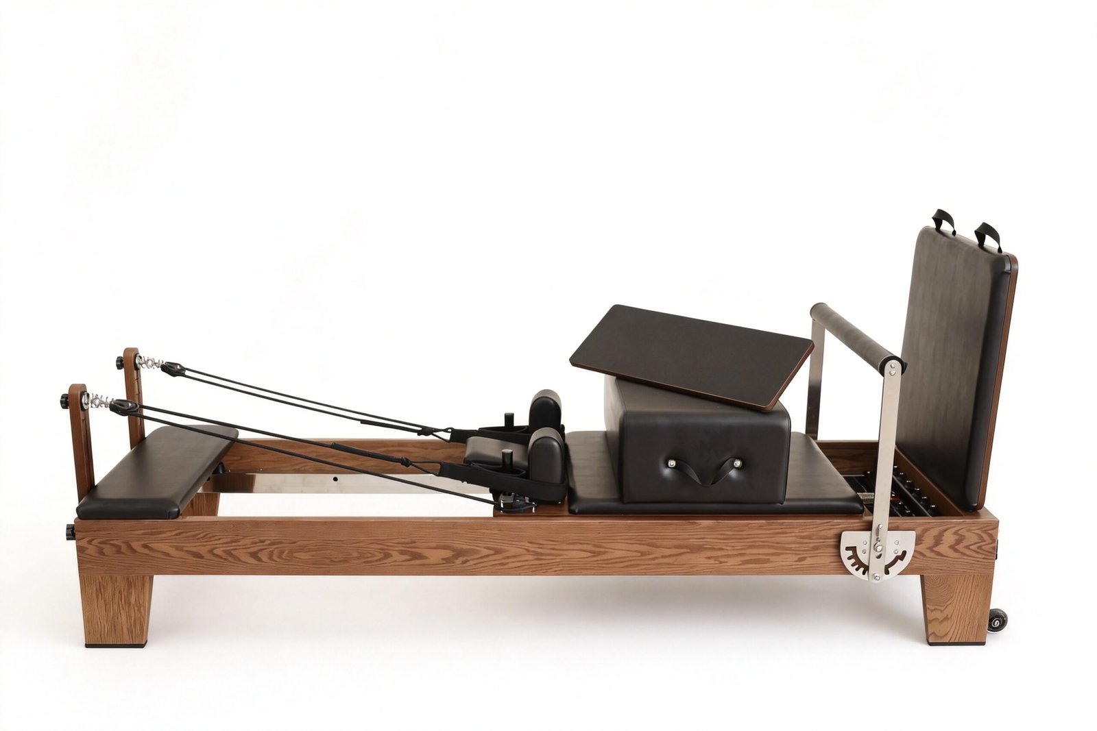 Walnut Wood Pilates Reformer Detail